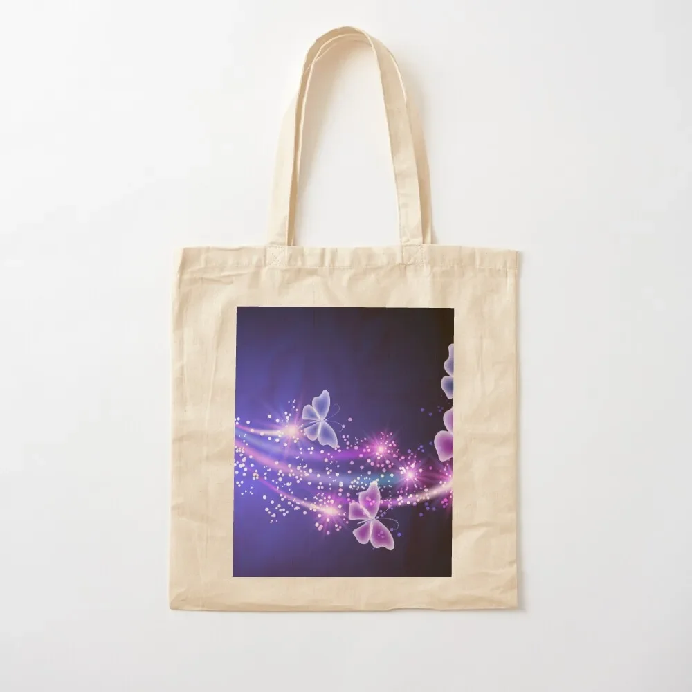 

Sparkling Butterfly Merchandise Tote Bag Reusable bags bags woman 2025 canvas tote custom