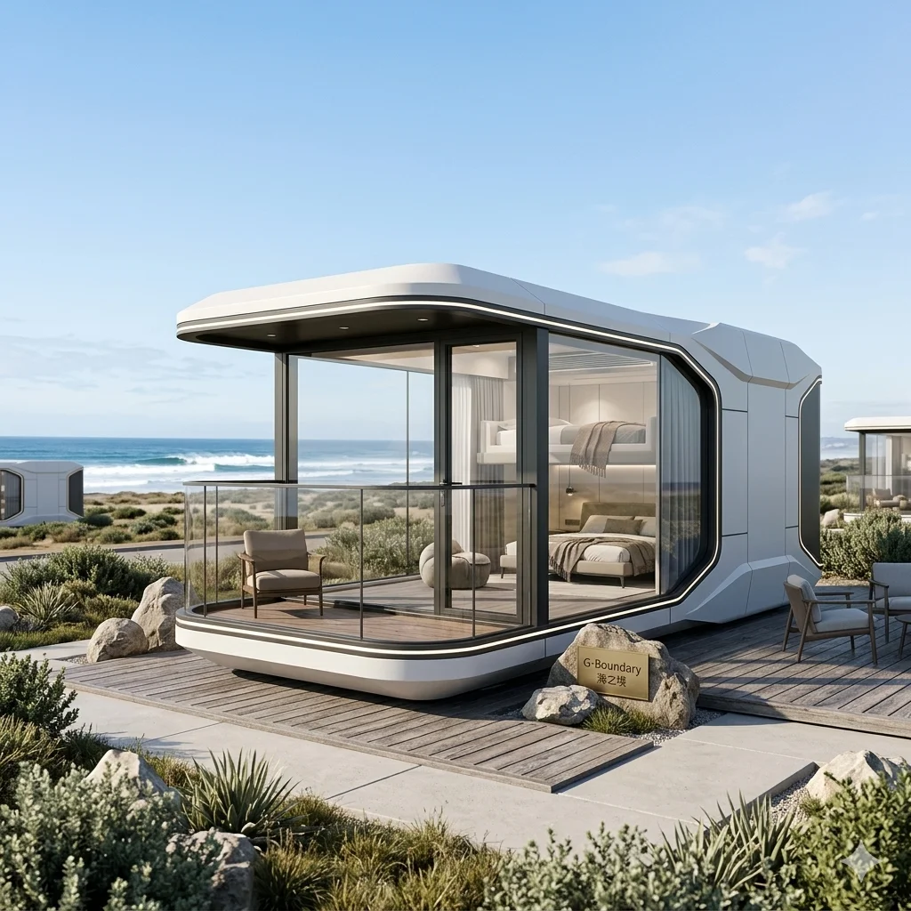 Prefab Modular House 7‑Degree Anti‑Seismic Modern Design Tiny Building Single Room With Balcony for Villa Hotel Outdoor Resort