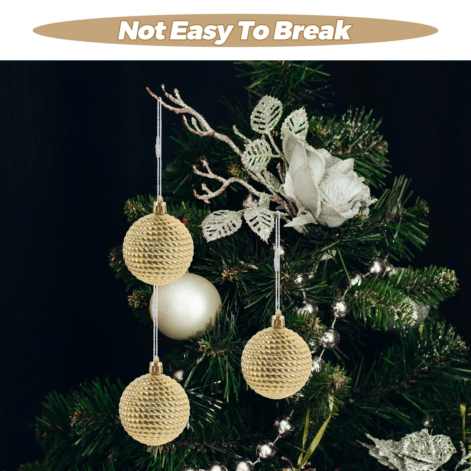 100 szt. sznurków z zatrzaskiem do zawieszania bombek choinkowych, gotowe sznurki do dekoracji, bez węzłów, zawieszki, wstążki do dekoracji świątecznych