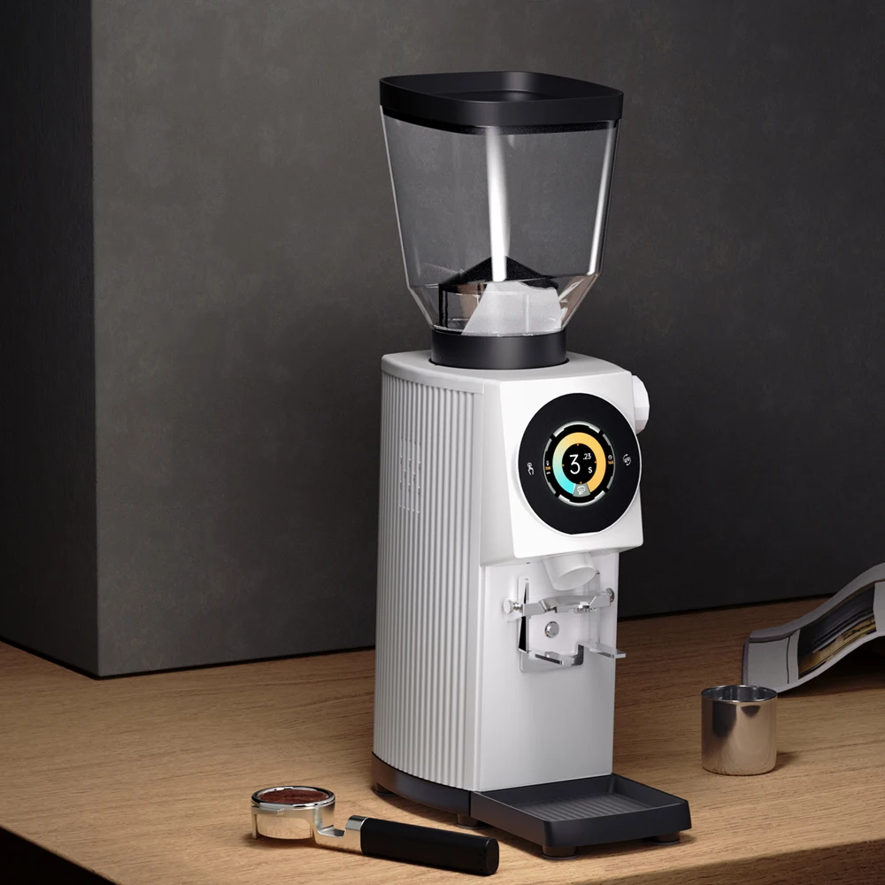 Flat Burr Coffee Grinder Machine 83mm Commercial Coffee Grinder Electric For Coffee Shop