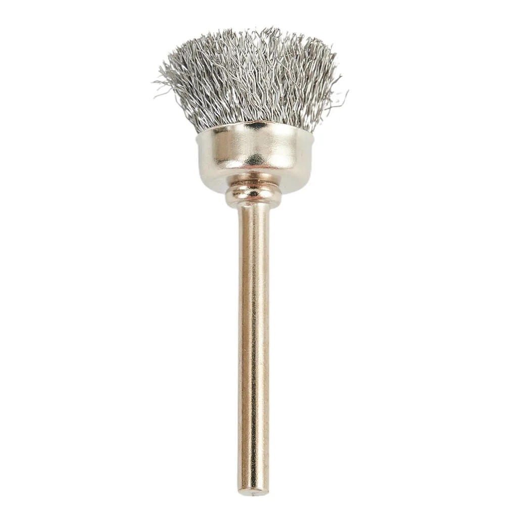 9 Pcs/set Wire Wheels Wire Brush Cleaning Dust Removal Polishing Pot Bottom Cleaning Brush Rust Removal Brush Silver