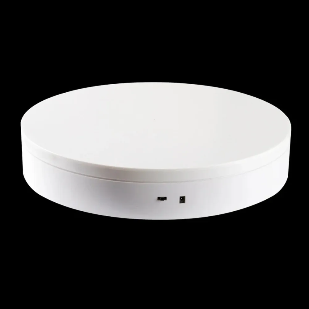 قرص دوار كهربائي جديد 3 في 1 360 °   حامل عرض للتصوير الفوتوغرافي الدوار، حامل عرض المنتج الأبيض، مجوهرات القرص الدوار