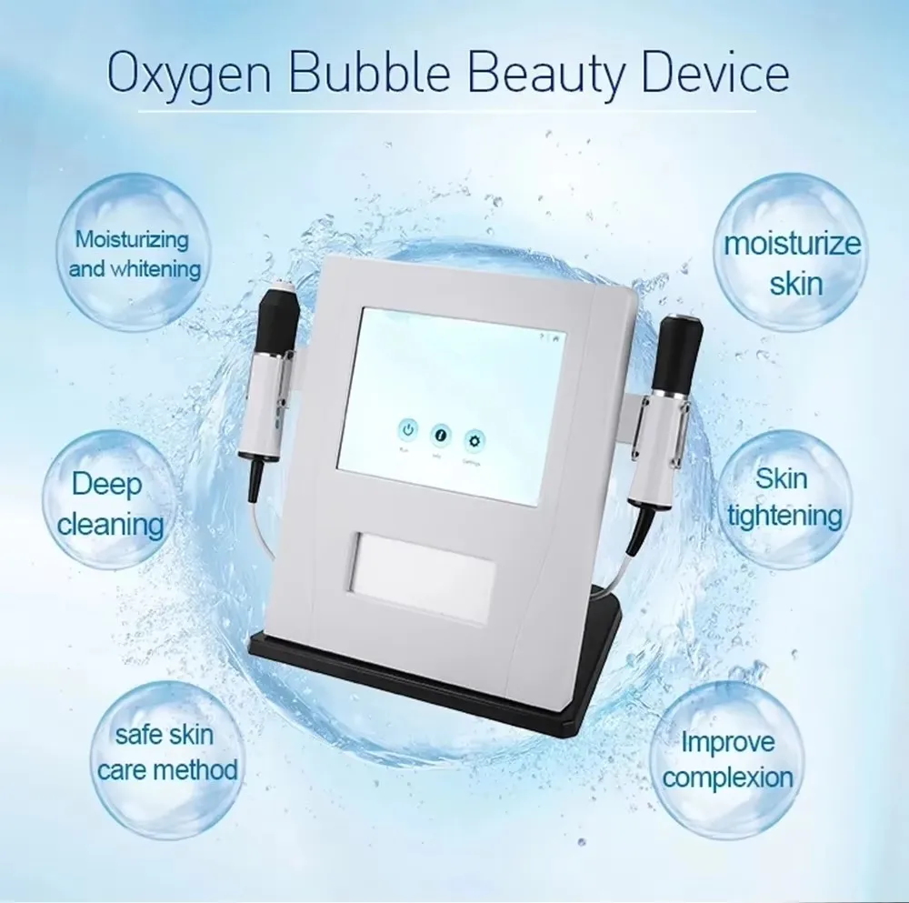 

Portable 2 in 1 Co2 Oxygen RF Skin Tightening Equipment Small Bubble Beauty Device Oxygen Therapy Facial Machine