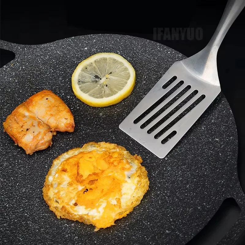 Kitchen Stainless Steel Scraper Cooking Spatula Barbecue Spatula Plate Barbecue Spatula Hamburger Spatula Cooking Utensils