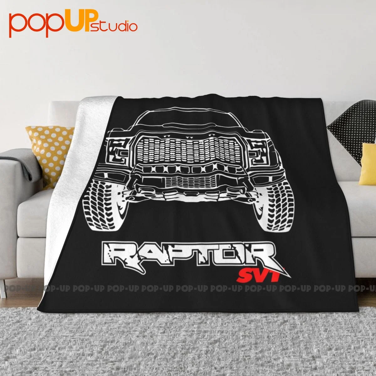 Ford F-150 Raptor Svt Truck Pickup Blanket Soft Four Seasons Machine Washable