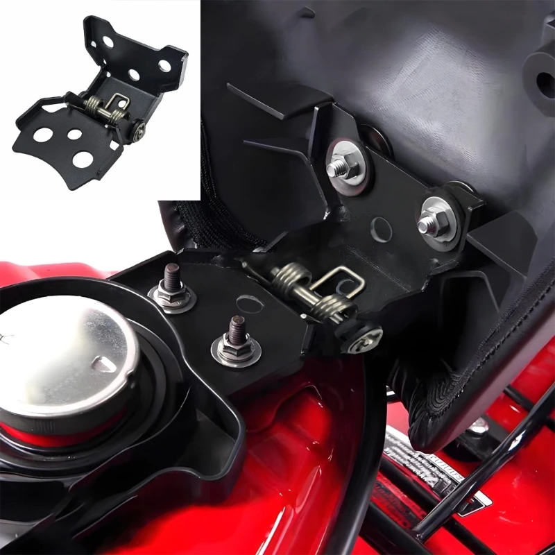 Motorcycle Seat Lift Opener Bracket for CT125 Steel Twin Spring Hinge Bracket for Quick Seat Release and Under Seat Sto