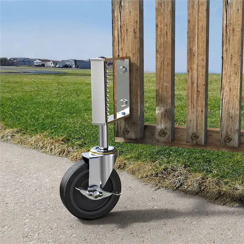 EYFL-Max Load Capacity 220Lbs, Gate Wheels With Side Brake, Spring Loaded For Farm Yard And More Gate Casters