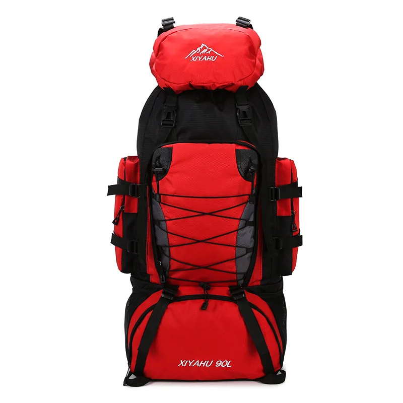 Large 90L  Large Capacity Outdoor Climbing Travel Bag Camping Backpack Waterproof Hiking Trekking Sport Bag  Men Women