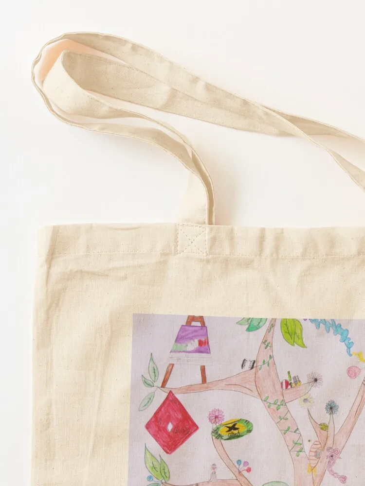 HHPS Art Show, Class 3C, Watercolour Pencils: The Tree of Life Tote Bag Fabric bag tote bag screen