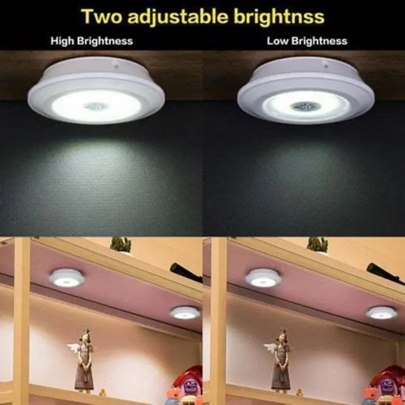 Dimmable LED Under Cabinet Light with Remote Control Battery Operated LED Closets Lights Wardrobe Bathroom lighting Night Light