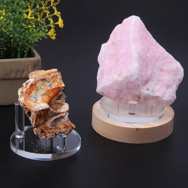 2 PCS New arrival Popular Style 8x8 cm crystal stand acrylic base for minerals stone display rack