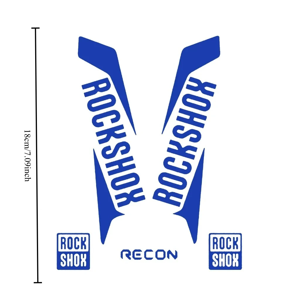 Applicable RoShox RECON 2015/2016 style decal, mountain bike front fork sticker, MTB bicycle front fork decal, 18cm