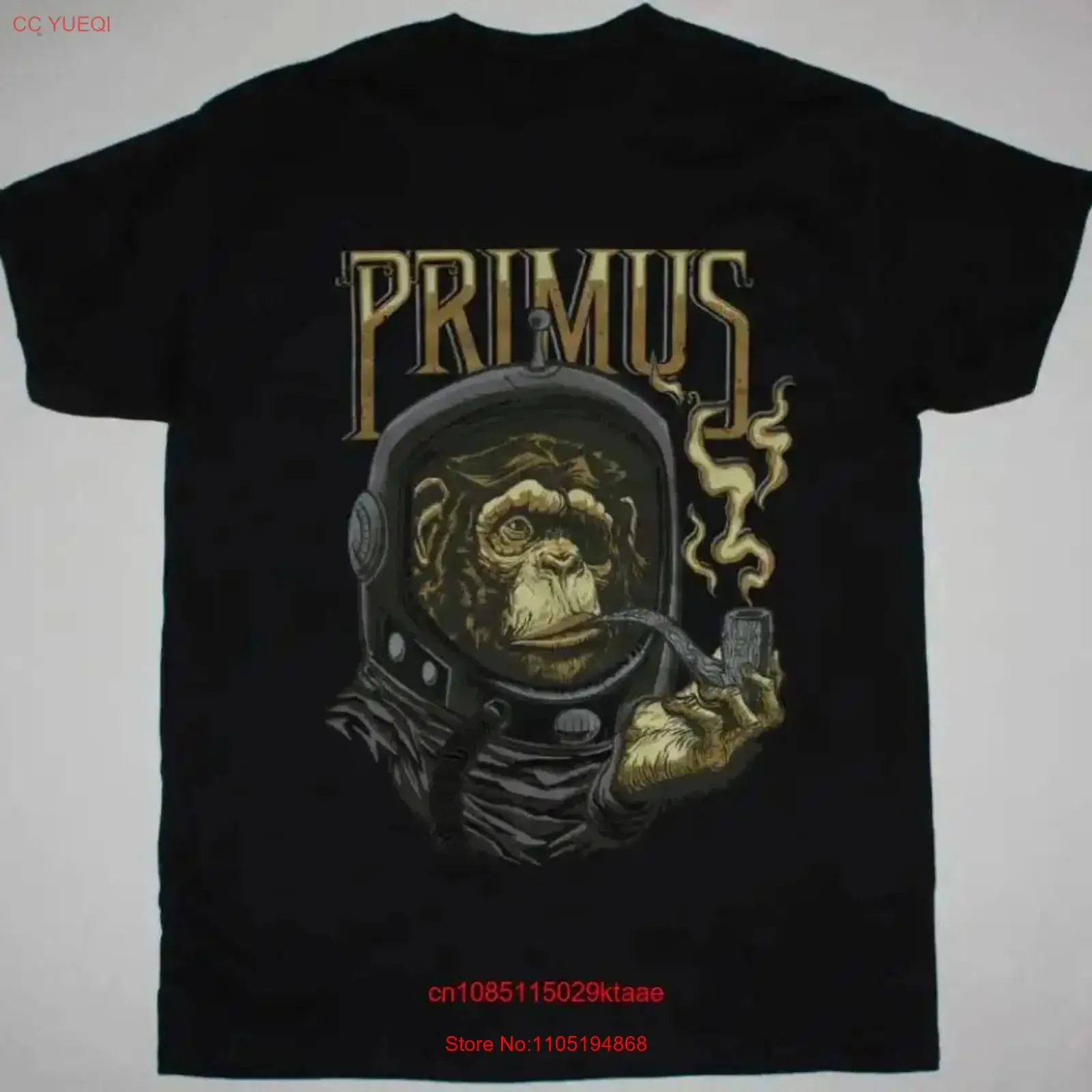 PRIMUS ASTRO MONKEY T Shirt Black Cotton Size S to 2345XL vintage Washed Versatile Stylish Stretched graphic designer clothes