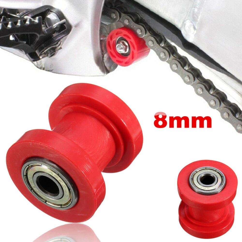 

Ebike Bike Electric Bike Chain Roller Bearing Red 8mm Slider Tensioner Guide Pulley Dirt Transmission Belt Bicycle Parts