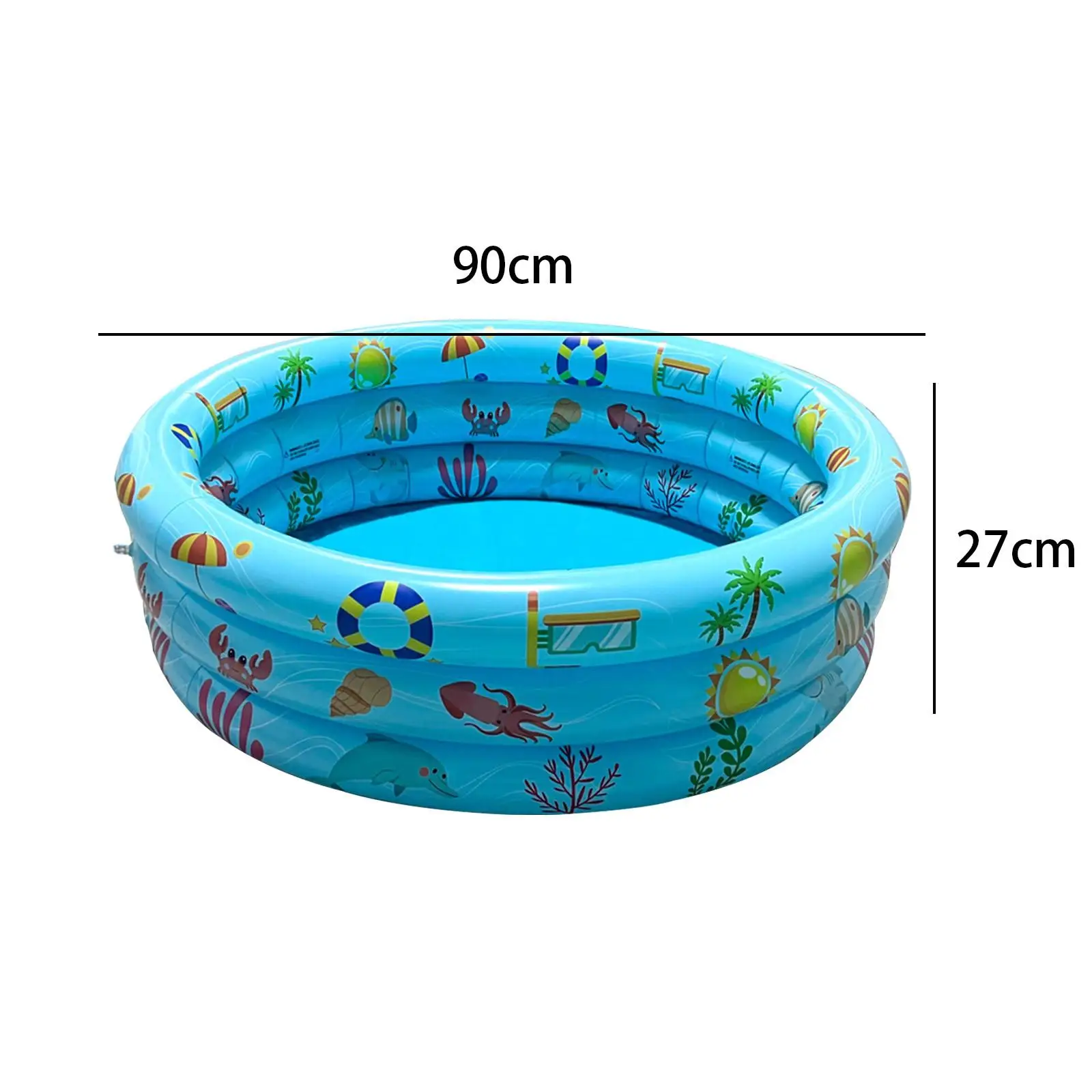 Inflatable Pool for Kids Paddling Pool Cartoon Printed Boys and Girls PVC Kiddie Pool Swimming Pool for Indoors Summer Fun