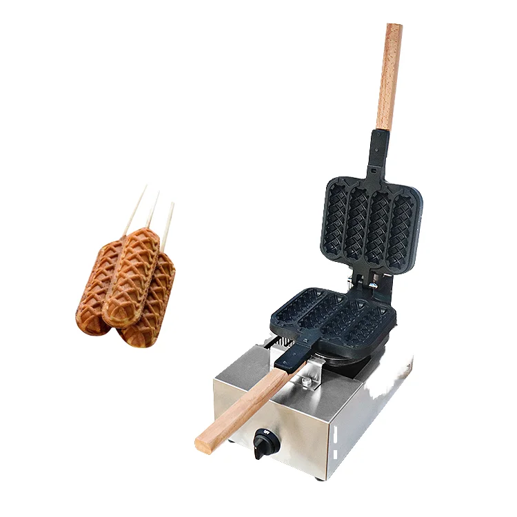 

for Factory Direct Sale Electric Stainless Steel Double Flip Hot Dog Stick Waffle Maker Mini Gas Type Waffle Machine Household
