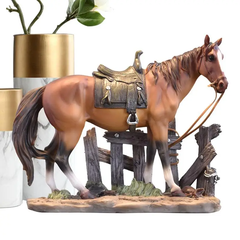 تمثال حصان ديكور طاولة المنزل ديكور الحصان تمثال مكتب قابل للجمع لتزيين غرفة المعيشة #1