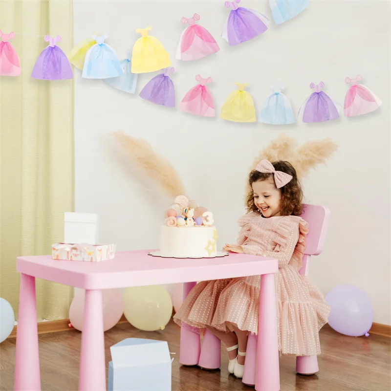 princess dress banner Princess Backdrop Banner Party Supplies Girls Birthday Decoration Background