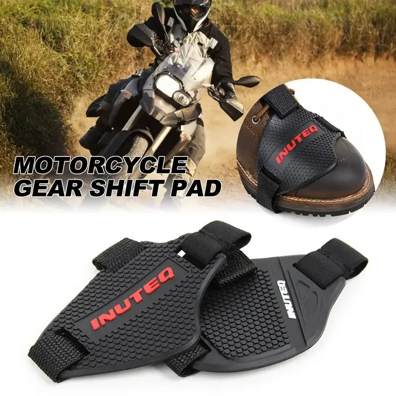 Motorcycle Shoe Protector 1pc Rubber Motorcycle Gear Shift Pad Antiskid Boot Protective Cover Shifter Guards Motorbike Gears