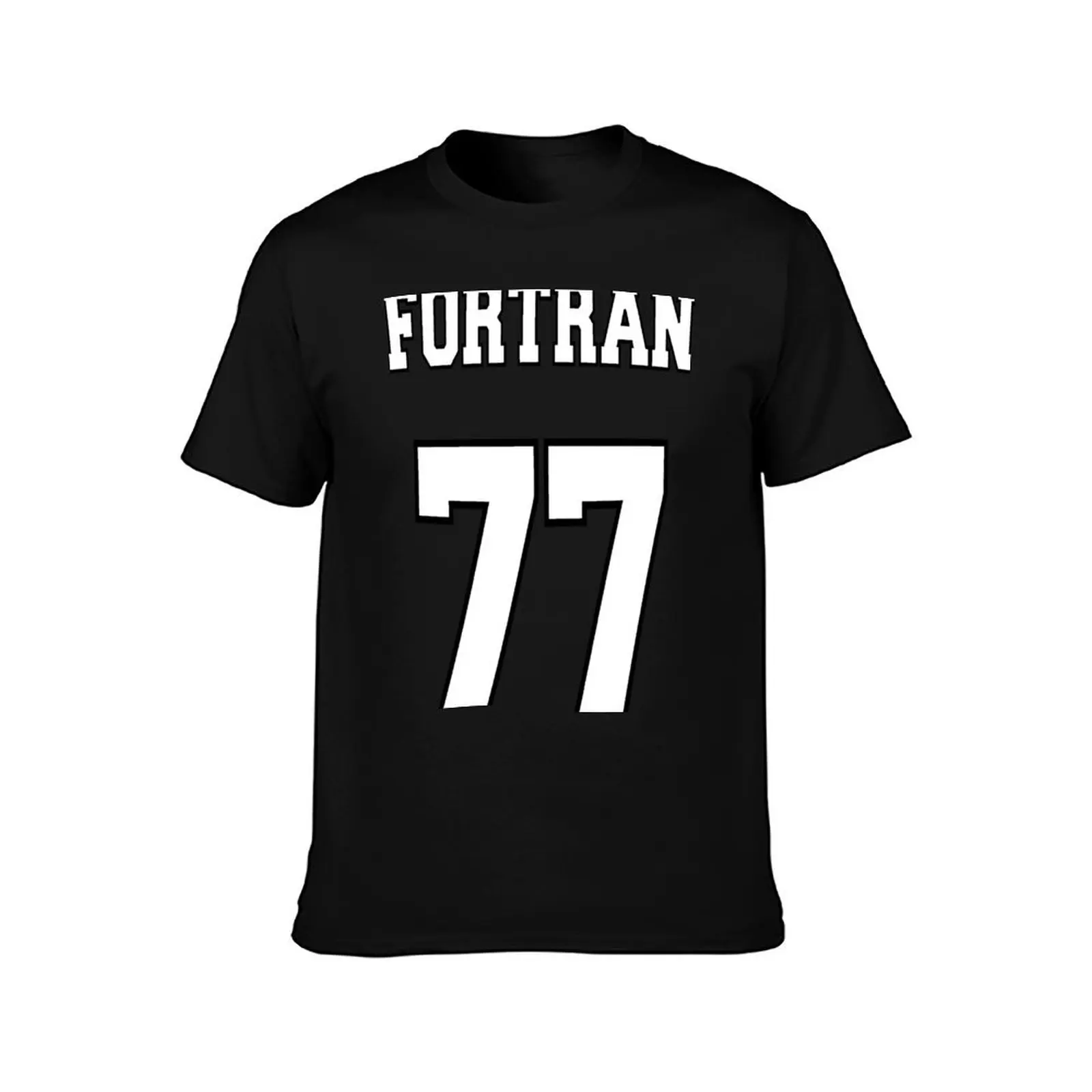 FORTRAN 77-T-shirt blanc sur vert pour programmeurs Fortran, vêtements animés, chemises scopiques surdimensionnées pour hommes