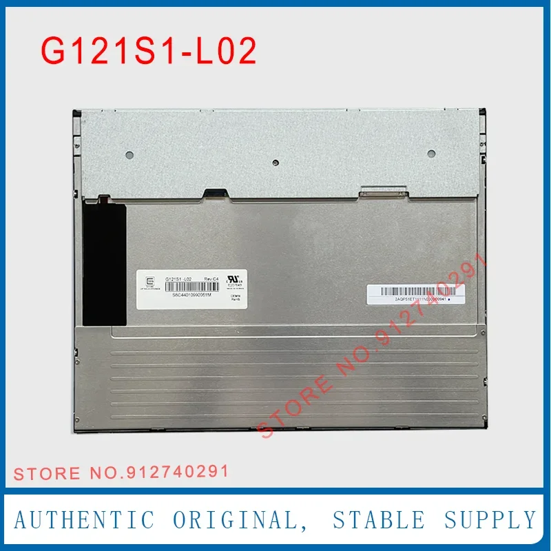 G121S1-L02 G121S1-L01 Original 12.1 Inch G121S1 L02 REV. C1 C2 C3 C4 TFT LCD Display Screen Panel