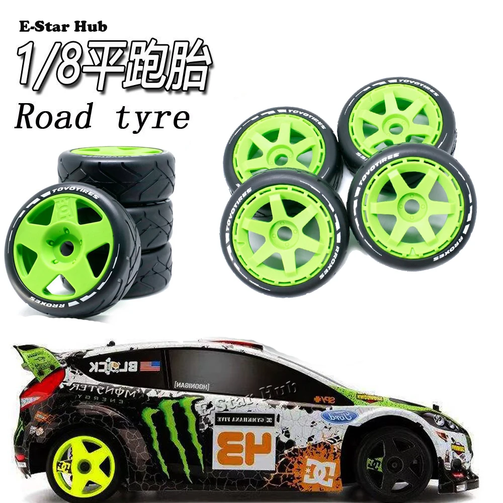 

Шины для радиоуправляемых внедорожных машин 103 мм 1/8, раллийные шины для багги, с шестигранным креплением 17 мм для ARRMA, Traxxas, Redcat, Team Losi, Kyosho, VRX