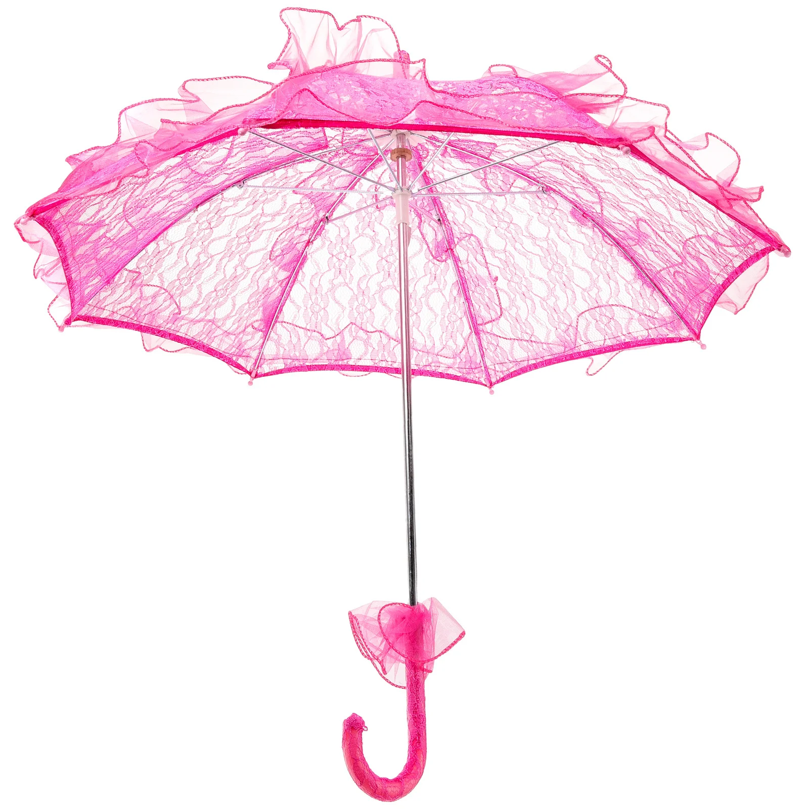 مظلة دانتيل لحفلات الزفاف، مظلة دانتيل رائعة، تصميم أنيق قوي ومتين، ديكور للتصوير الفوتوغرافي، مظلة زفاف