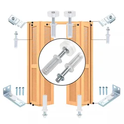 Accordion Doors Bifold Door Hardware Kit Bifold Door Hardware Kit Closet Door Guide Wheel Installation Top Pivot