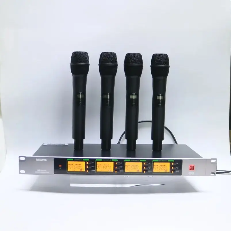 

400 Channel 4xKSM9 Wireless Microphone UHFSystem 4 Handheld SKM 9 Cardioid Stage Karaoke Sing Vocal Set