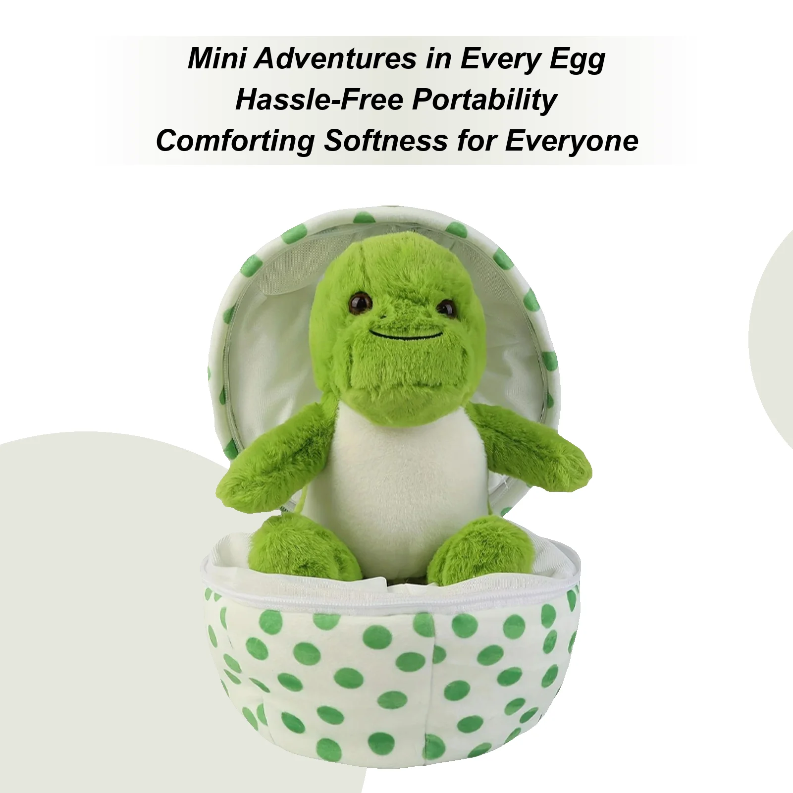 

Plush Stuffed Animal Adorable Easter Decor Zip Up Egg Plush Tabletop Model For Men Kid Boys Girls Teens Adults Living Room