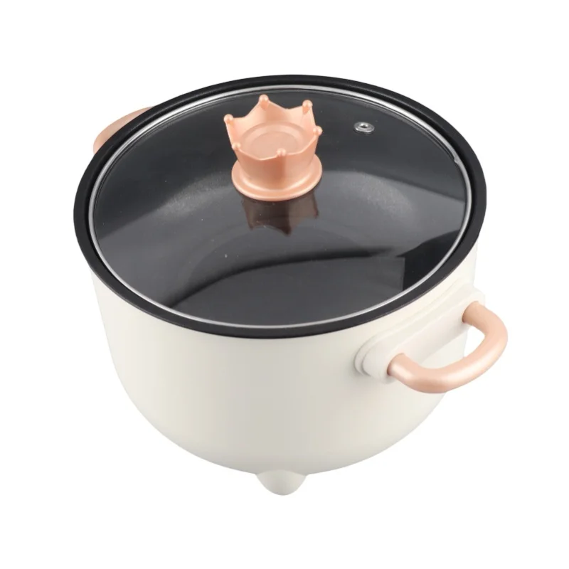3 Gear Knob Electric Hot Pot Uniform Heating Over Heating Protection Multifunctional Cooker For Dormitory Use view 6