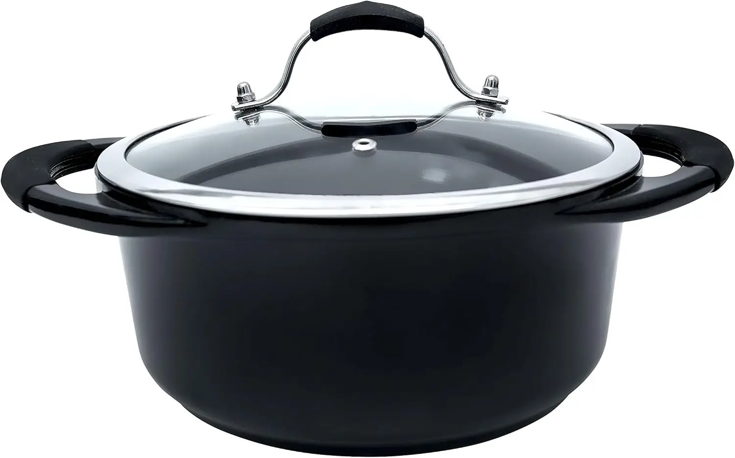 طقم أواني ومقلاة سيراميك غير لاصقة مكون من 6 قطع