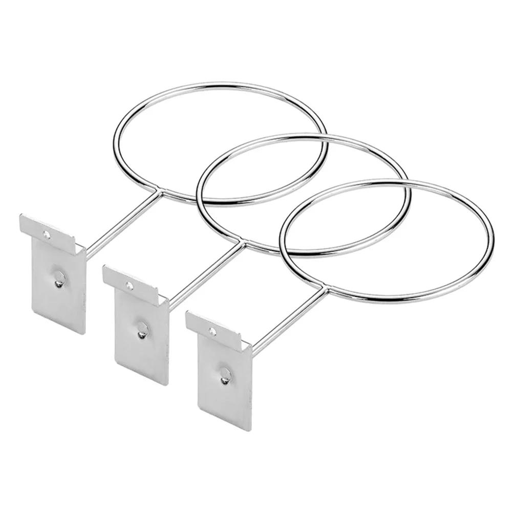 

3Pcs Slot Plate Ball Rack Strong Load Bearing Iron Frame Basketball Storage Holder for Indoor Outdoor Use Basketball Rack