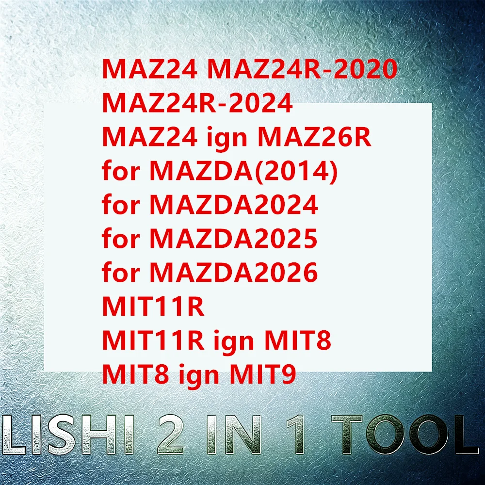 2026 lishi 2 in 1 MAZ24 MAZ24R-2020 MAZ24R-2024 MAZ24 ign MAZ26R for MAZDA (2014)/MAZDA2024/MAZDA2025/MAZDA2026 MIT11R