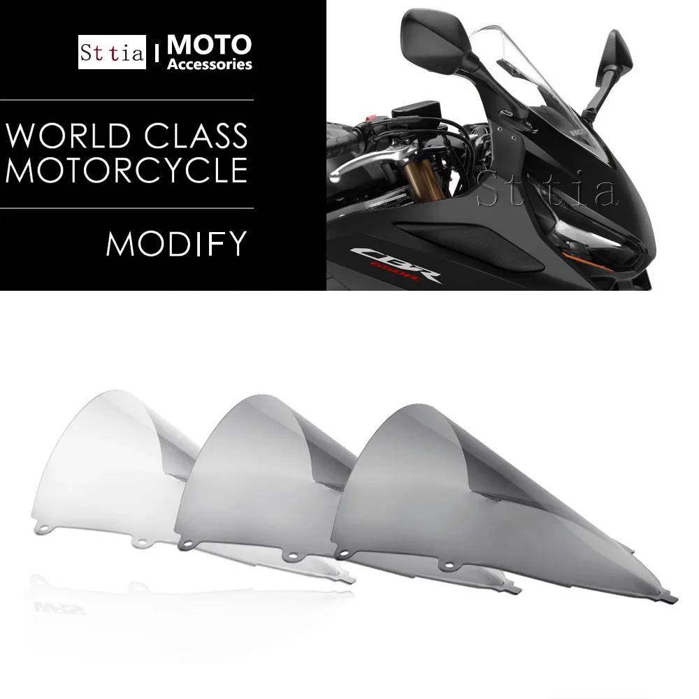 

For Honda CBR650 CBR650R cbr650r CBR 650 R 650R 2019-2025 2022 2023 2024 Motorcycle Wind Windshield Windscreen Screen Fairing