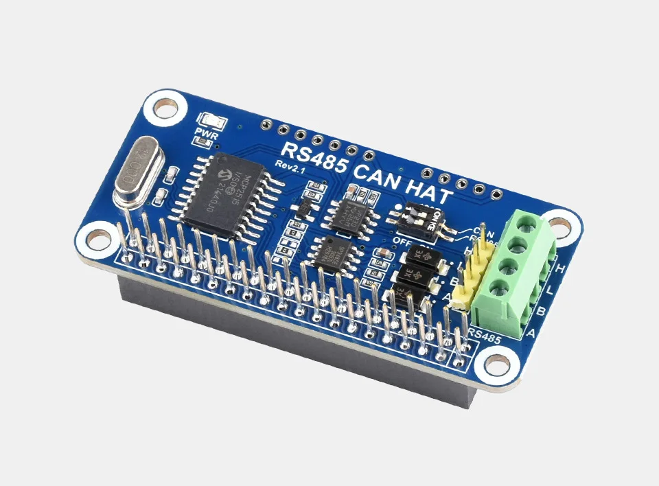 Raspberry Pi RS485 CAN HAT 3.3V MCP2515 SP3485 SPI Interface Allows Stable Long-Distance Communication for Pi 4B/3B+/3B/Zero