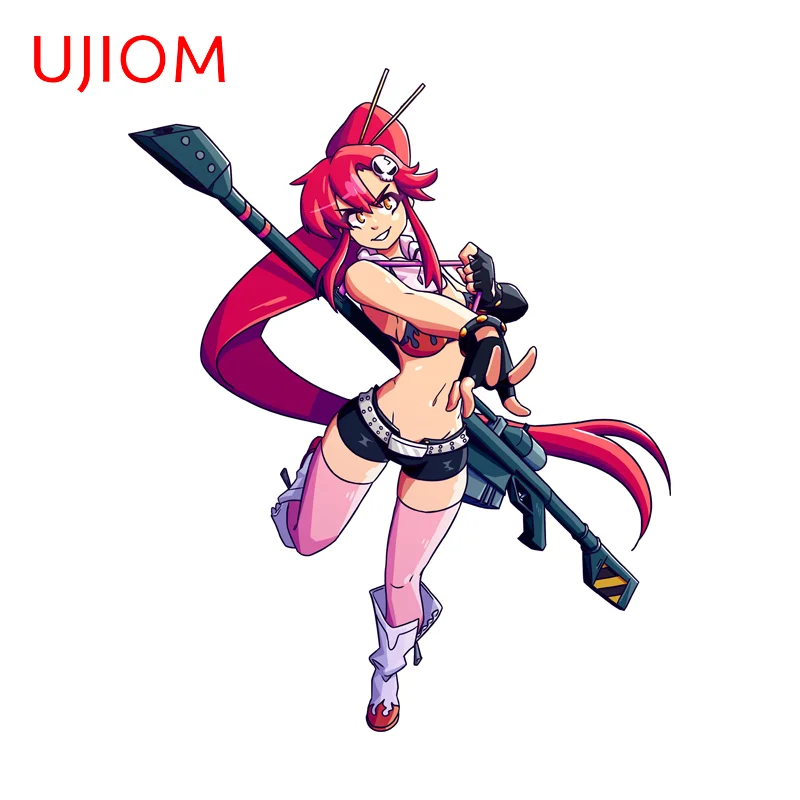 UJIOM Yoko Littner Checkered Skirt Wall Sticker Creative Toolbox Occlusion Scratch PVC Decal Personality Skateboard Wallpapers
