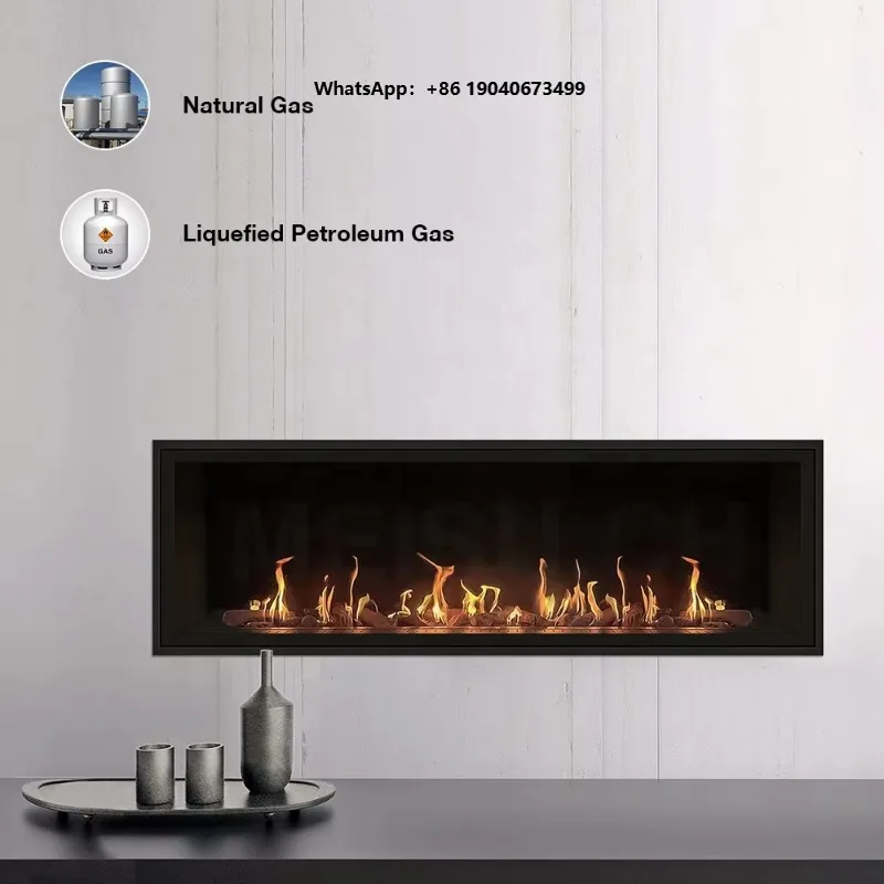 Corner Gas Single/Double Row Flame Burning Grand View Fire Surface Fireplace Indoor Insert Gas Fireplace xyl