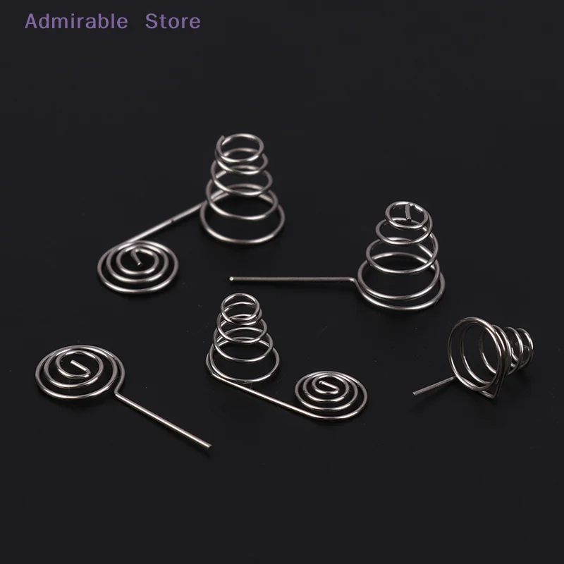 w5PCS AAA Battery NIckel Wire Spring AA Battery Negative And Positive Coils Spring Contact Plate DIY Accessories