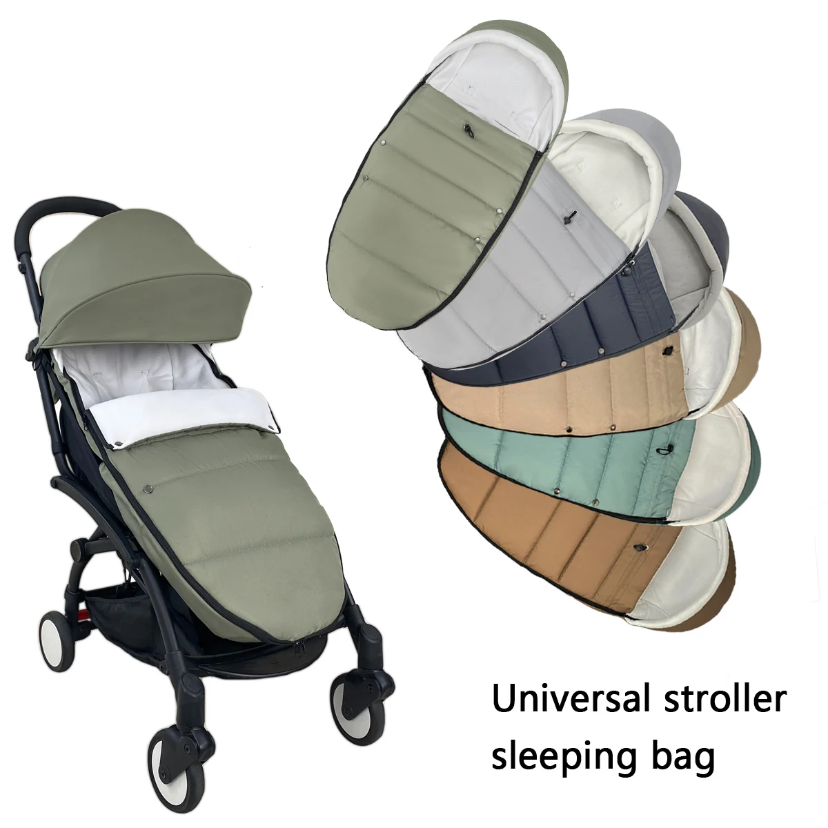 غطاء قدم عالمي لكرسي الأطفال متوافق مع ملحقات عربة الأطفال Babyzen YOYO، YOYO2 الدافئة المقاومة للماء