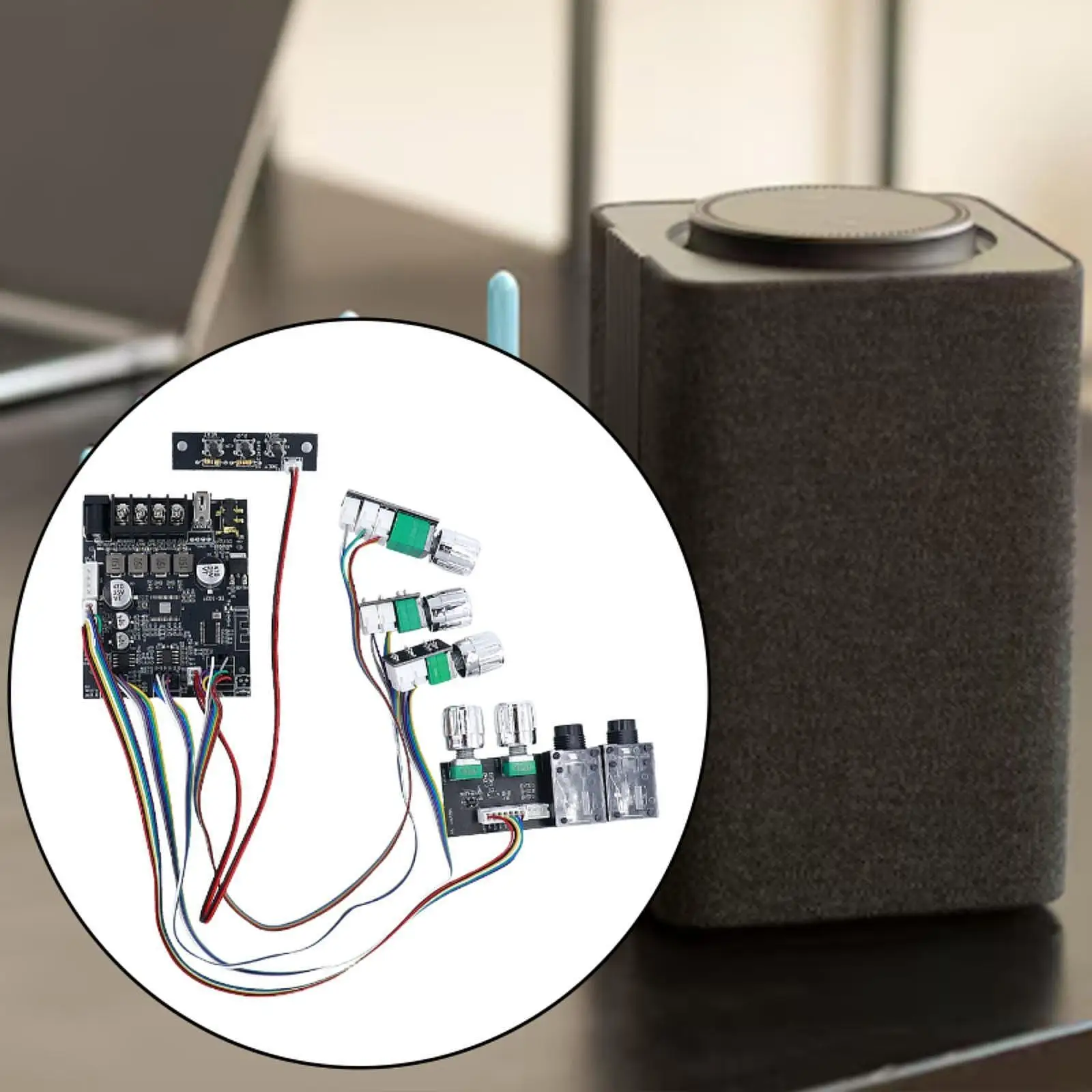 Power Amplifier Board Bluetooth+AUX+USB+Mic Input -502T High Performance Intelligent Protection Microphone and Sound Module