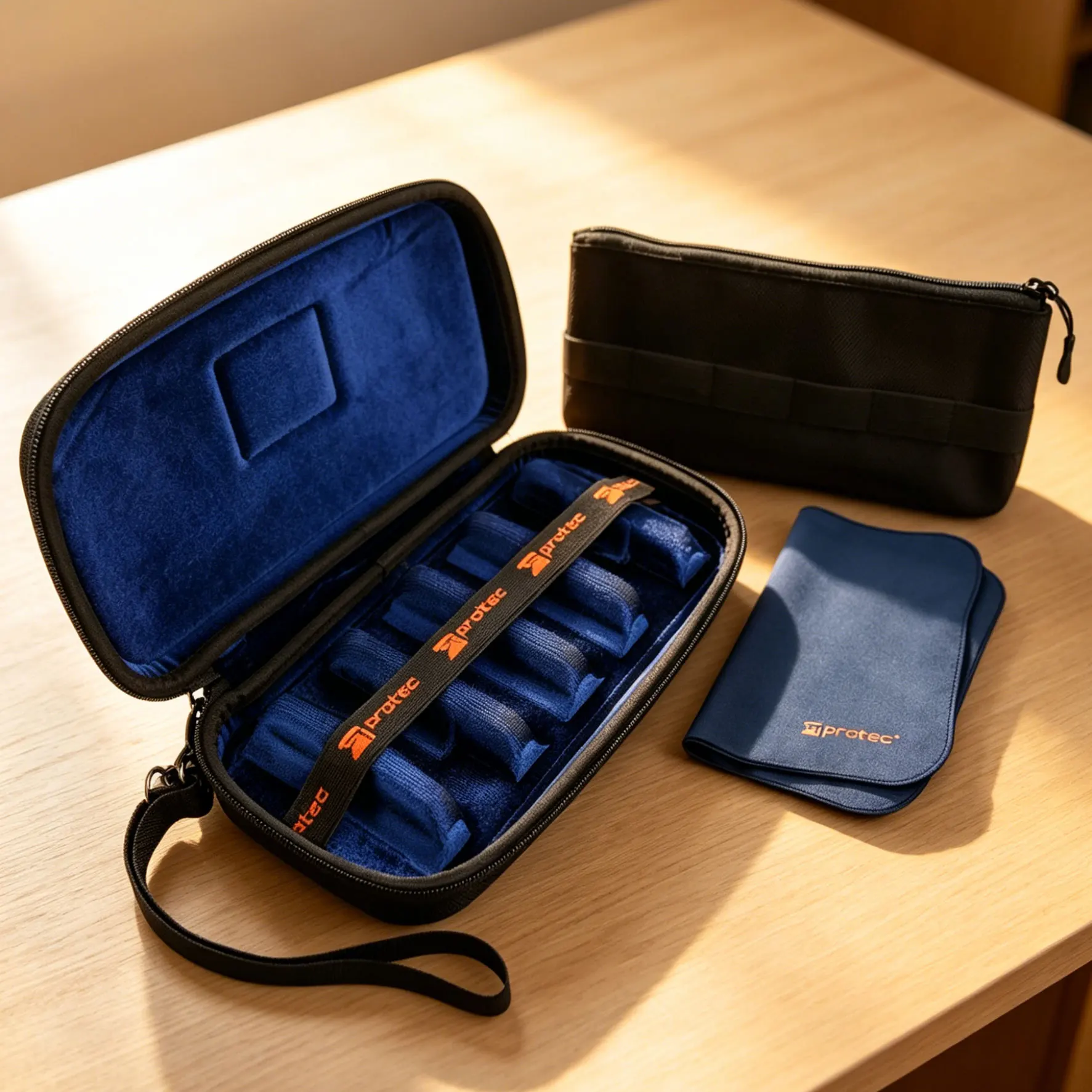 

Protec soprano tenor alto saxophone clarinet mouthpiece bag WMC6