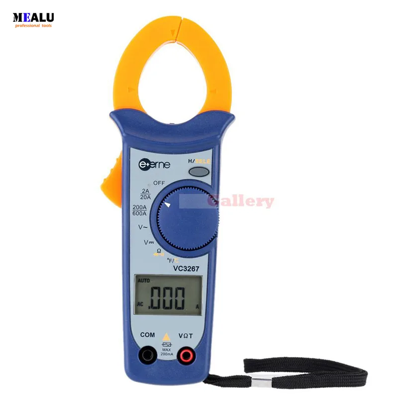 

Digital AC/DC Current Voltage Resistance Clamp Meter Multimeter Temperature Measurement Auto Range