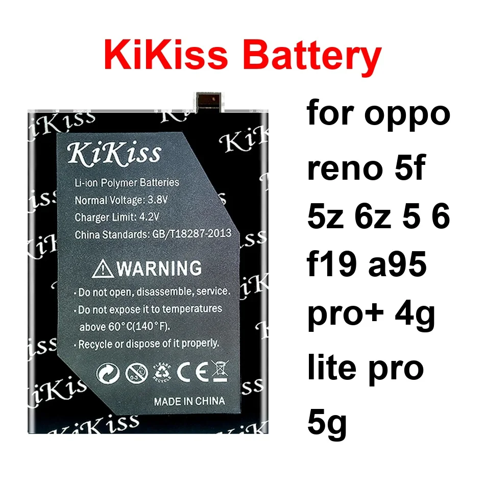 

4800-5500Mah BLP851 BLP835 BLP839 Mobile Phone Battery For Oppo Reno 5F 5Z 6Z 5 6 F19 A95 Pro+ 4G Lite Pro 5G