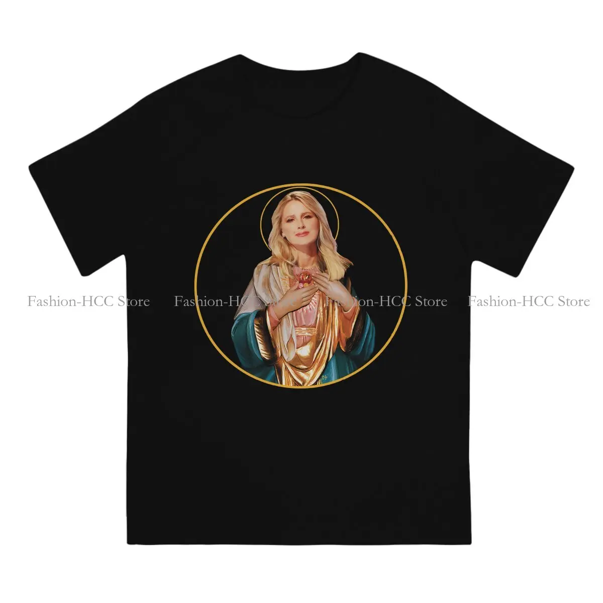 FEDERICA SCIARELLI Style Polyester TShirt Virgin Mary Comfortable Creative Gift Clothes  T Shirt Stuff