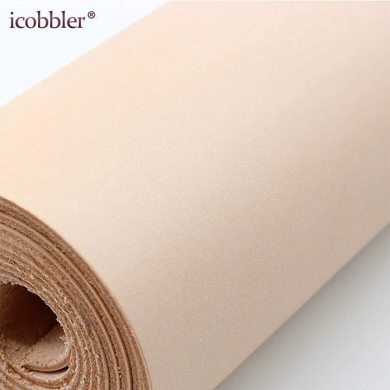 Natural Leather Vegetable Tanned Cowhide Piece Material, Can Engraving Dyeing Leathercraft Diy Primary Color Multiple Thickness