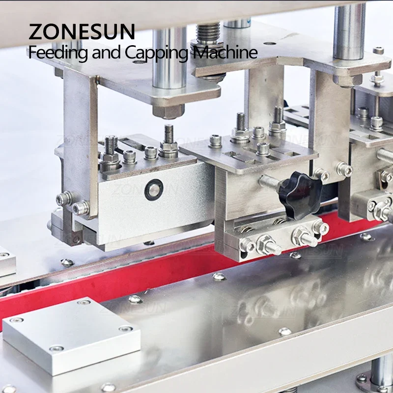 ZONESUN Vacuum Capping Machine ZS-XGVS1 Automatic Jar Capping Vacuum Bottle Closing Machine With Cap Feeder Production Line