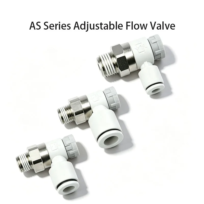 CNC Pneumatic Joint SMC Type Tracheal Cylinder Precision Control Valve AS1201F Flow Speed Control Valve