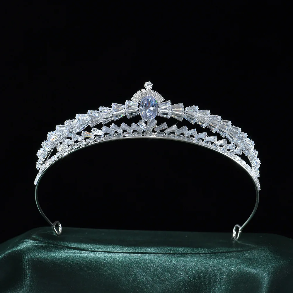

Диадемы принцессы, короны для свадьбы, аксессуары для волос невесты, циркон, кристалл, свадебная тиара для женщин, свадебные украшения для волос, головной убор