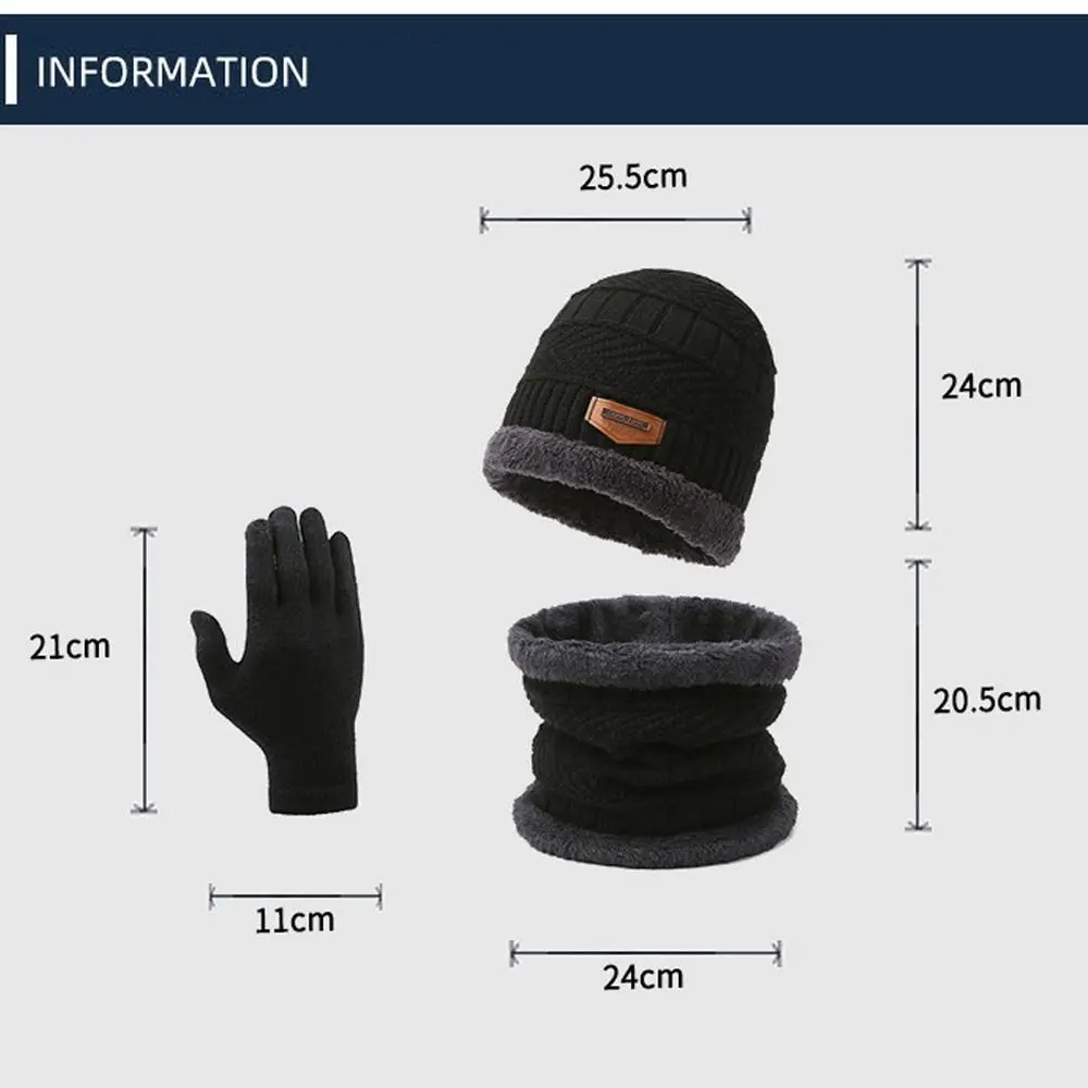 Ensemble de Gants Épais et Coupe-Vent pour Homme et Femme, Écharpe de Cou pour Écran Tactile, Garde au Chaud